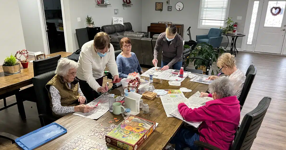 activities with the residents