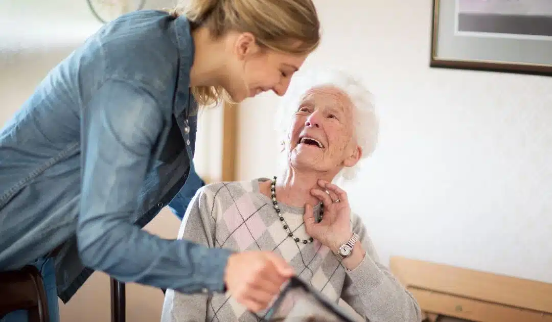 Senior resident in a nursing home