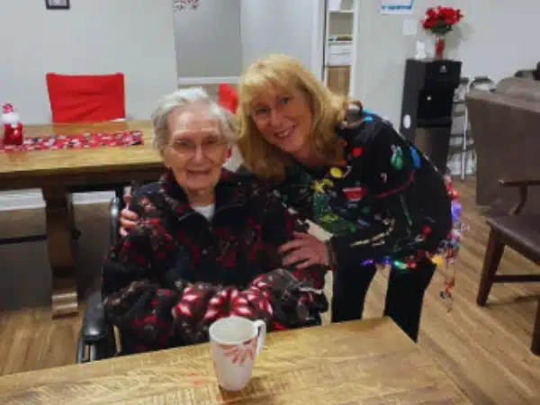 Louie therapy dog for seniors in assisted living