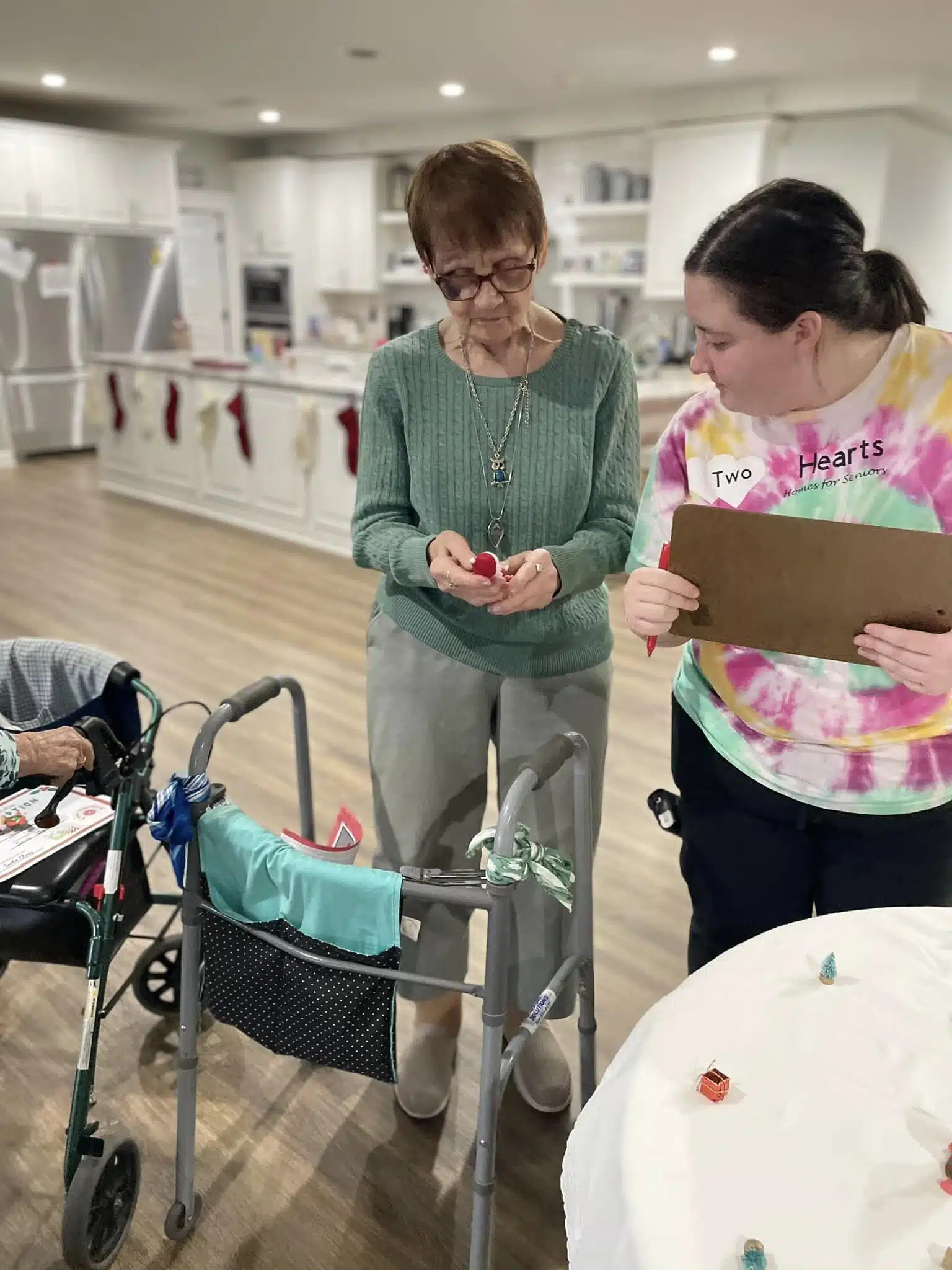 Louie therapy dog for seniors in assisted living